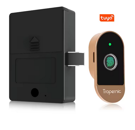 Keyless Electric Fingerprint Cabinet Drawer Lock RFID 13.56MHz IC Cabinet Lock Unlock Intelligent Keyless Sensor Lock Easy To In