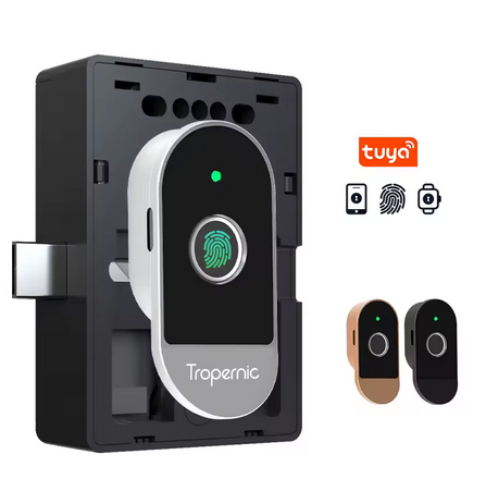 Keyless Electric Fingerprint Cabinet Drawer Lock RFID 13.56MHz IC Cabinet Lock Unlock Intelligent Keyless Sensor Lock Easy To In
