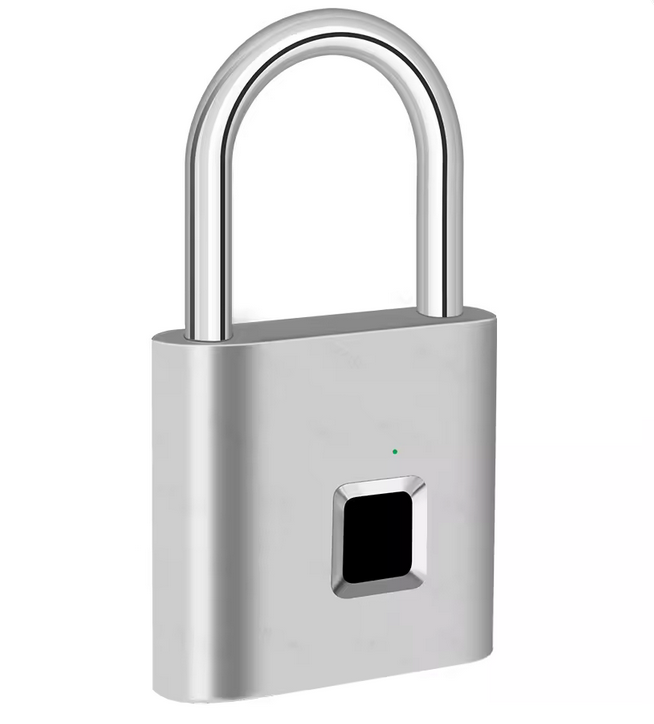 KERUI Smart Fingerprint Padlock Waterproof Zinc Alloy Biometric Padlocks With Buit-in Rechargeable Battery Door Lock