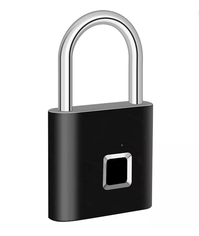 KERUI Smart Fingerprint Padlock Waterproof Zinc Alloy Biometric Padlocks With Buit-in Rechargeable Battery Door Lock